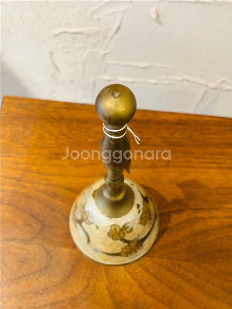 빈티지 손잡이 황동 벨 종 중형--2