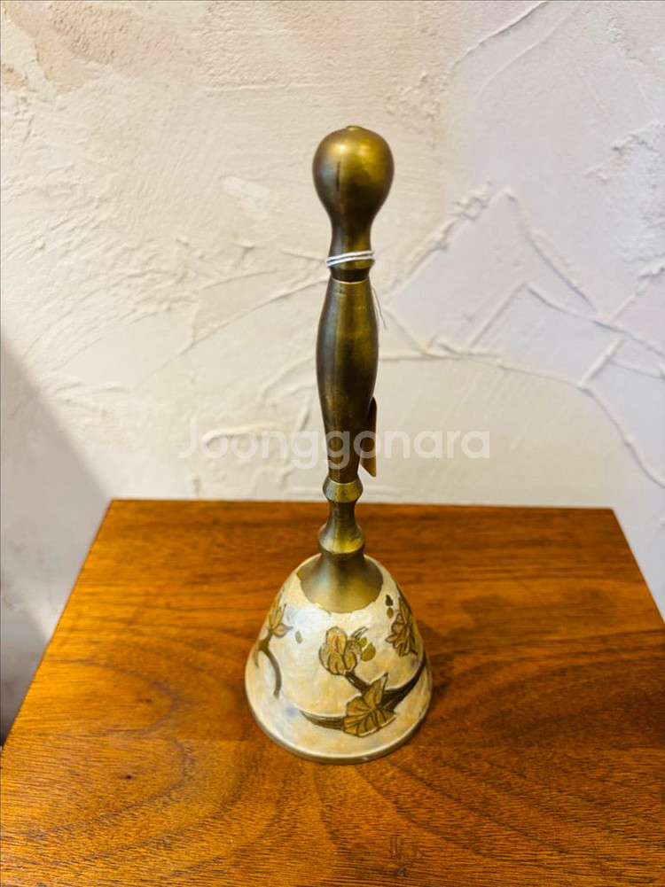 빈티지 손잡이 황동 벨 종 중형--0