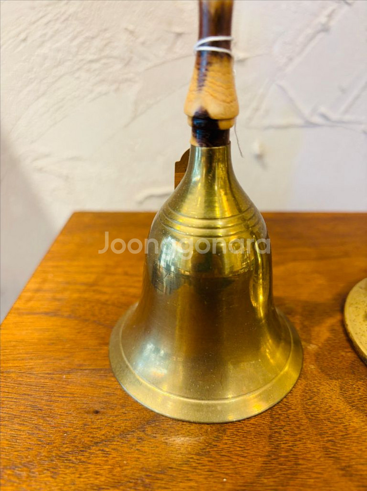 빈티지 손잡이 황동 벨 종 중형 #3.4--1