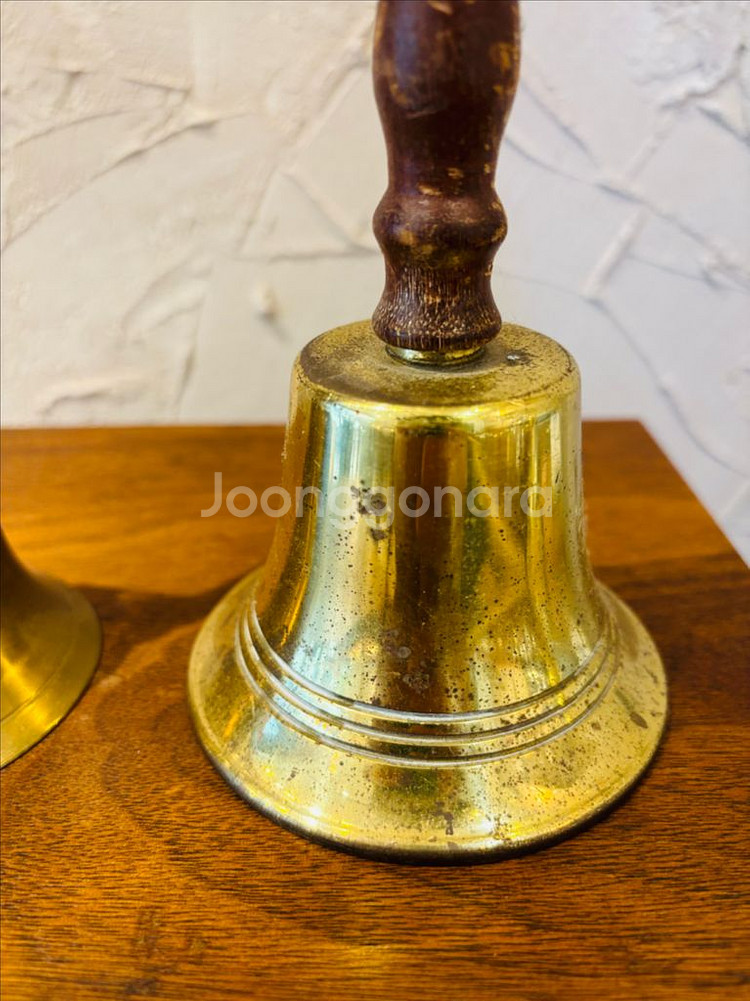 빈티지 손잡이 황동 벨 종 중형 #3.4--2