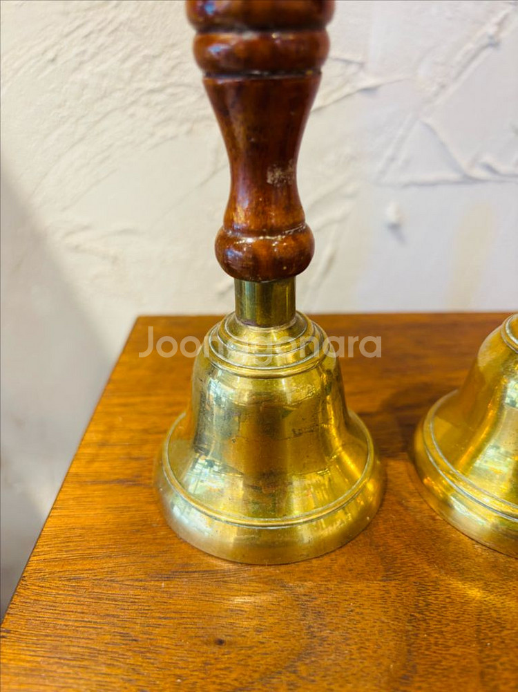 빈티지 손잡이 황동 벨 종 소형 #1,2,3--1