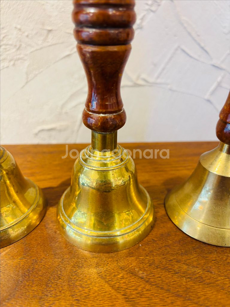 빈티지 손잡이 황동 벨 종 소형 #1,2,3--2