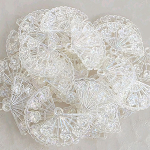 고리파츠 부채 오로라투명 30개 일괄