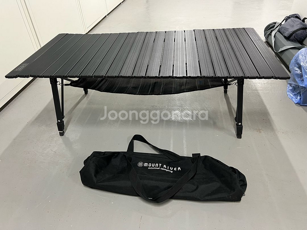 마운트리버 캠핑 롤 테이블 블랙--0