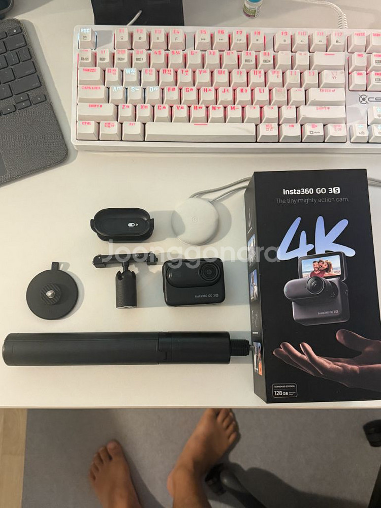Insta360 GO 3S 128gb + 정품 2in1--0