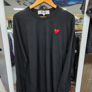 꼼데가르송 롱슬리브 긴팔 블랙 xl