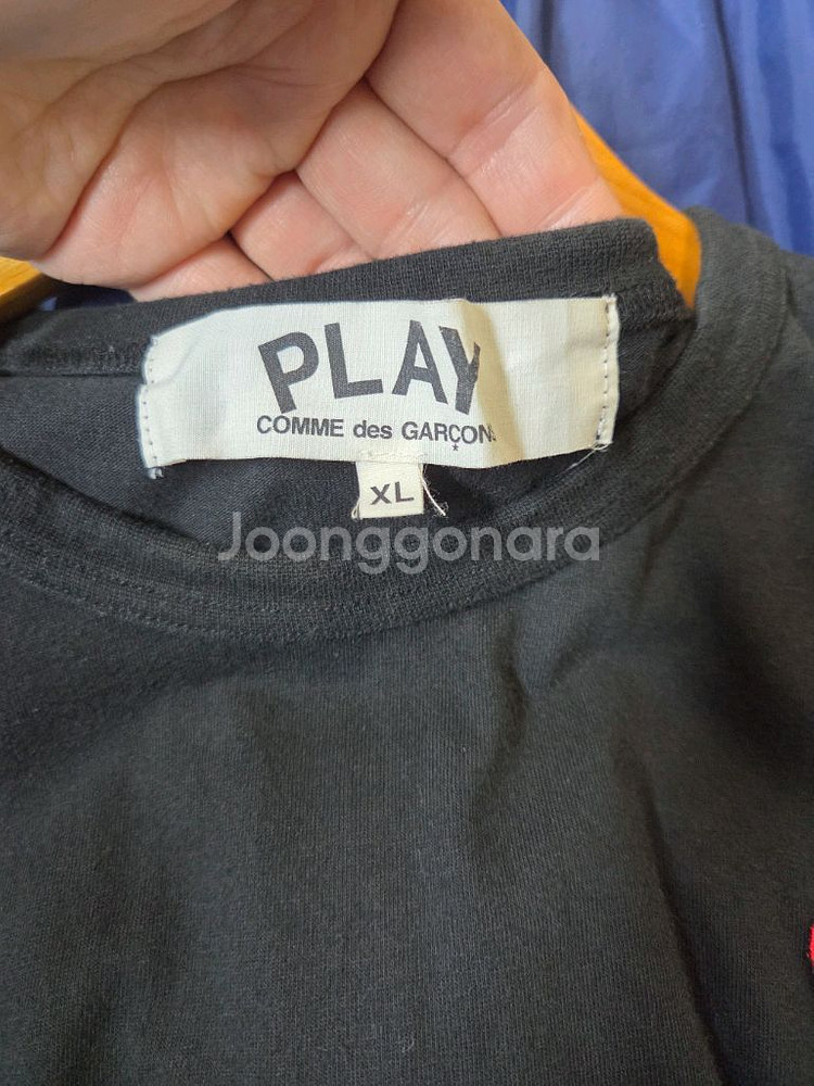 꼼데가르송 롱슬리브 긴팔 블랙 xl--2