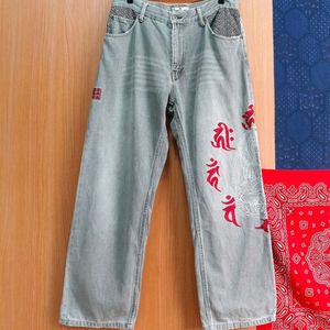 karakuri tamashii 부처님 자수 타투데님