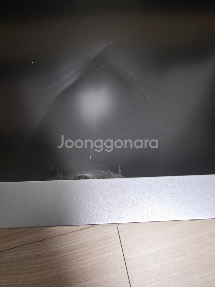 한성 모니터 tfg32u16p 액정 파손 부품용 판매--3