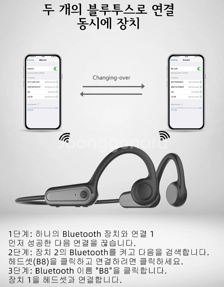 특가[새제품]이어폰 골전도블루투스이어폰 헤드폰--5