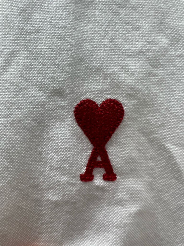 정품 아미 옥스포드 버튼 다운 셔츠 화이트 이미지