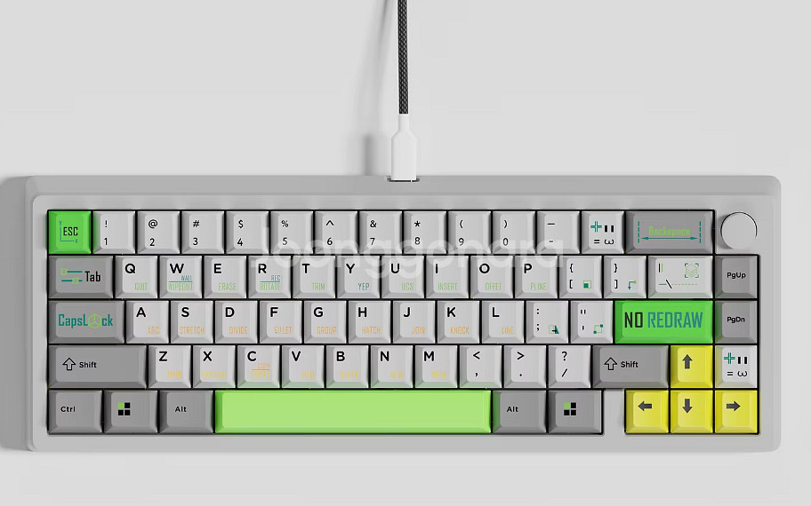 레트로 cad키캡 pbt--0