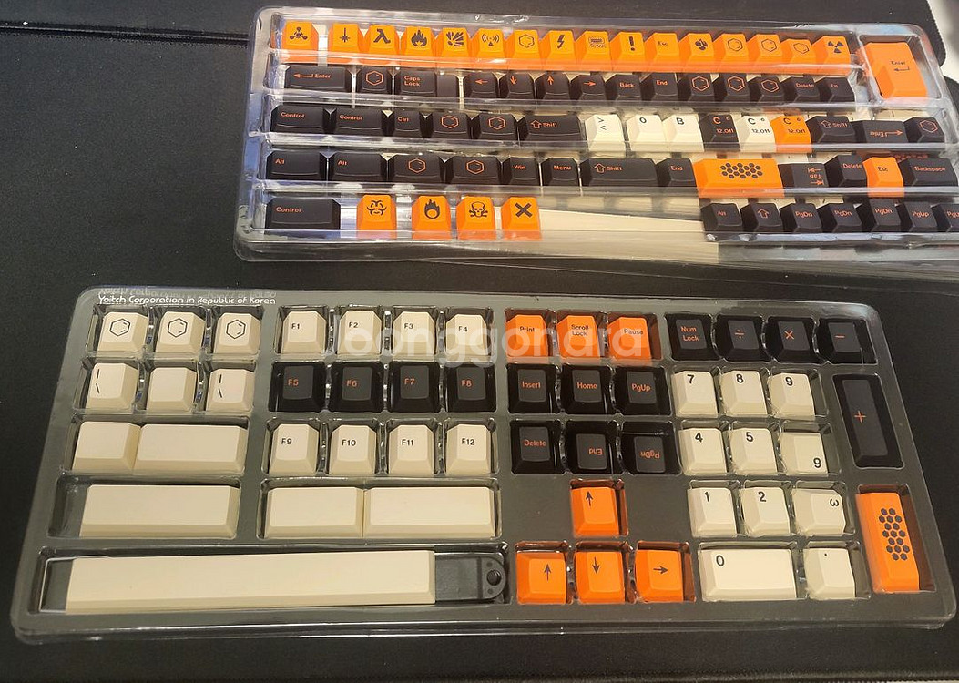 1회착 전시용 카본 pbt 키캡--2