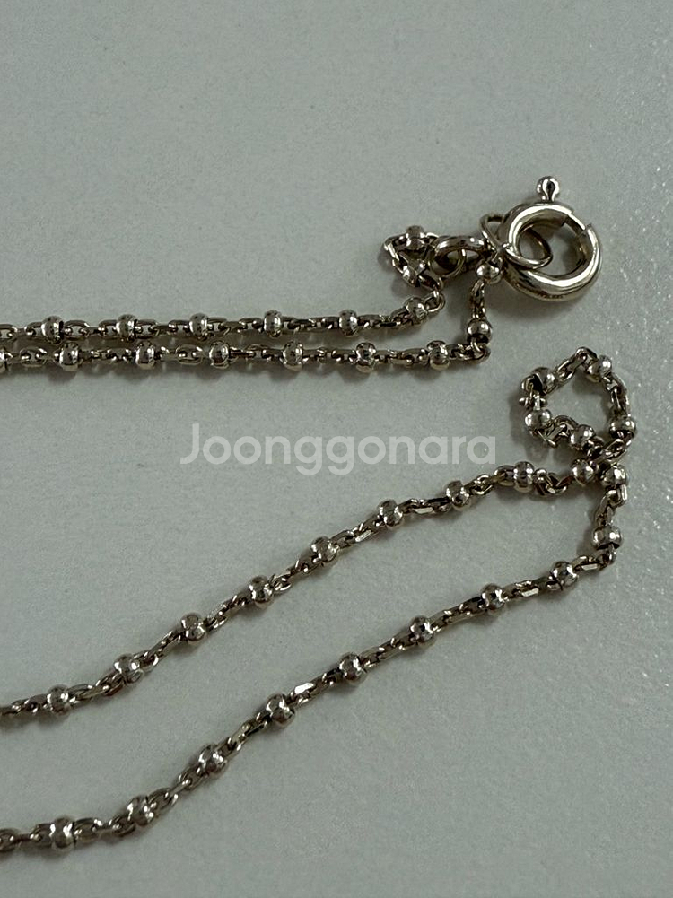 볼목걸이 14k 무도금화이트(리얼화이트)--4