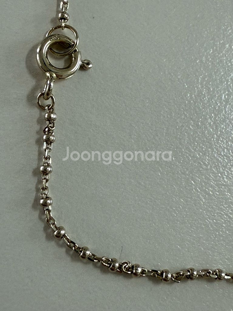 볼목걸이 14k 무도금화이트(리얼화이트)--1