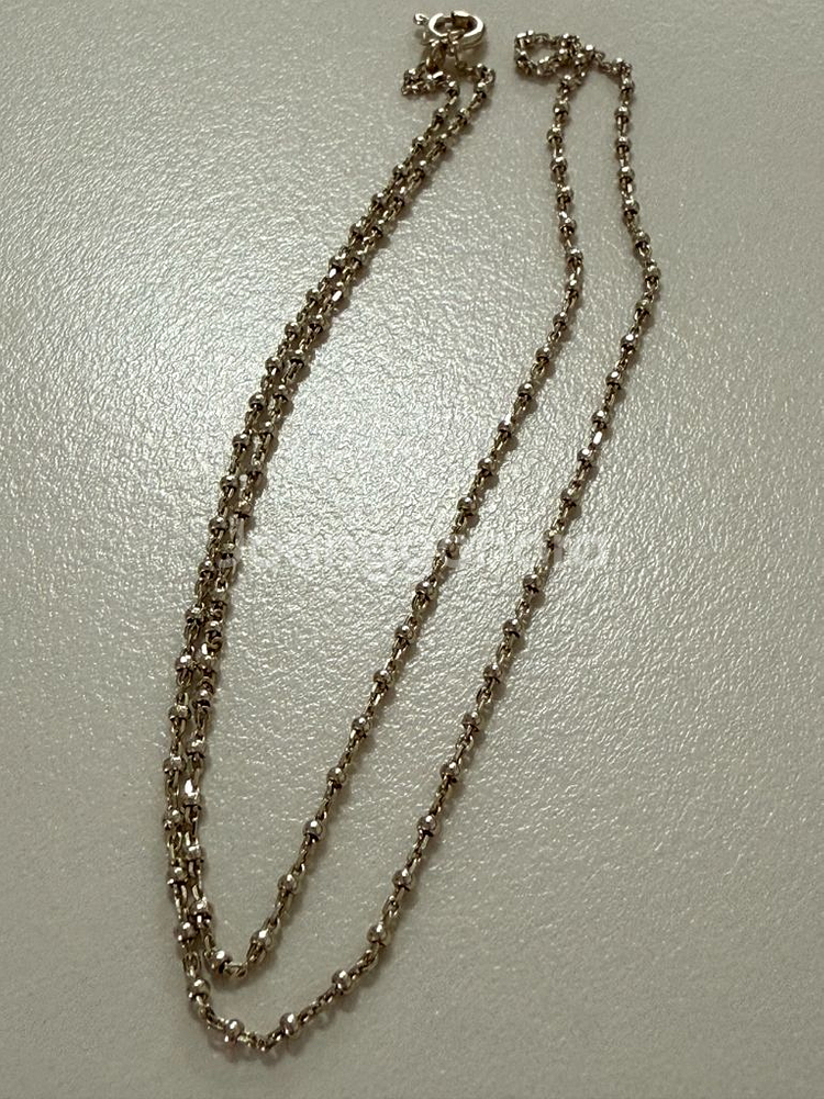 볼목걸이 14k 무도금화이트(리얼화이트)--3