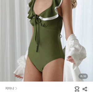 지아나 모노키니 수영복 그린올리브스윔