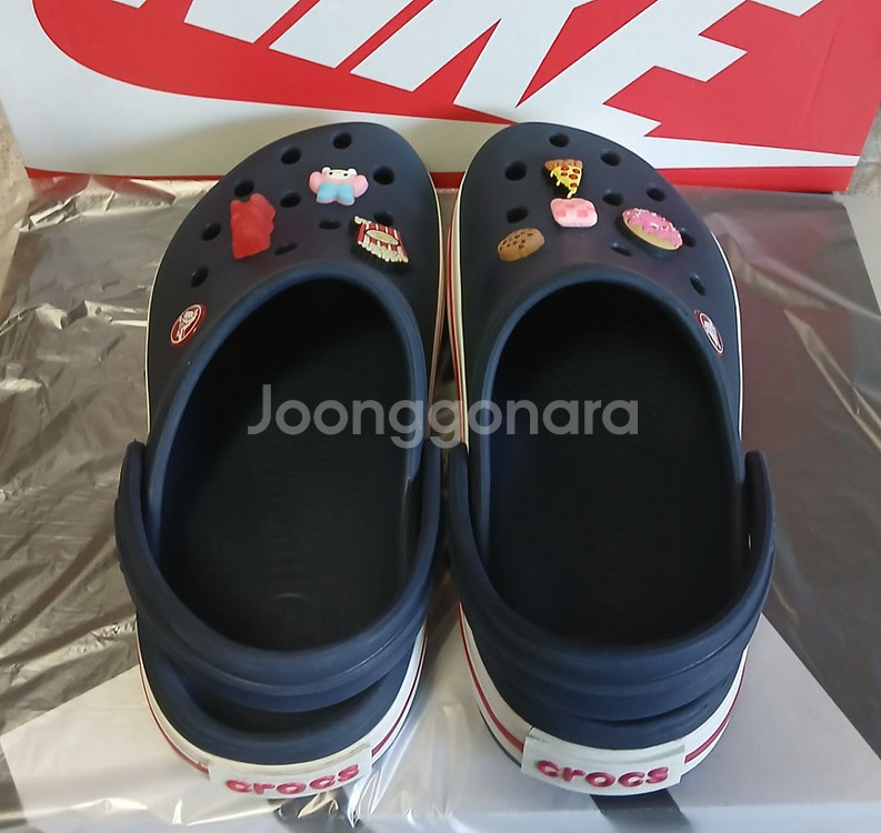 크록스 J2 200실사이즈.정품 크록밴드 .지비츠포함--4