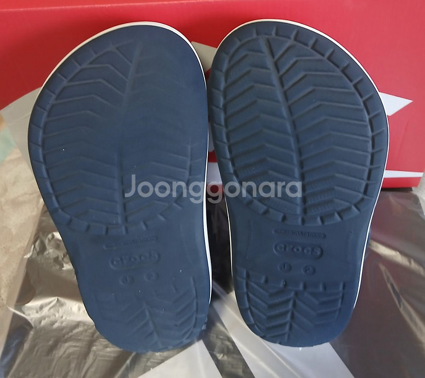 크록스 J2 200실사이즈.정품 크록밴드 .지비츠포함--8