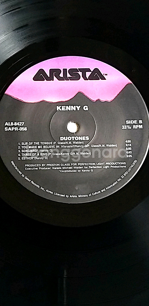 [LP] KENNY G DUOTONES 바이닐(87년)--7