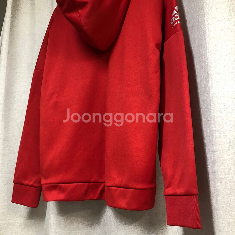 아디다스 CLUB HOODY TRA 레드 후드 집업 M--9
