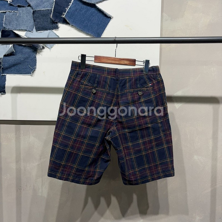 (29인치) 타미힐피거 캐주얼 체크 반바지--3