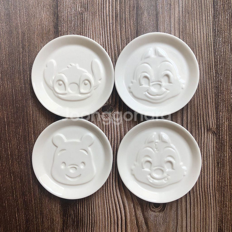 (새상품) 디즈니 캐릭터 스티치 푸 칩앤데일 간장종지--1