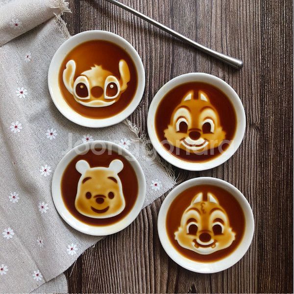 (새상품) 디즈니 캐릭터 스티치 푸 칩앤데일 간장종지--0