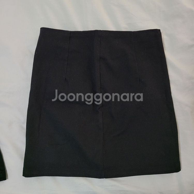 일괄 육육걸즈 지퍼 미니스커트 블랙 2개 S--4