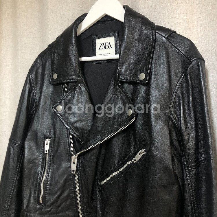 ZARA 자라 양가죽 라이더 자켓 (L)--2
