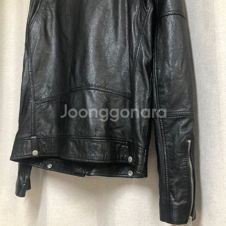 ZARA 자라 양가죽 라이더 자켓 (L)--9