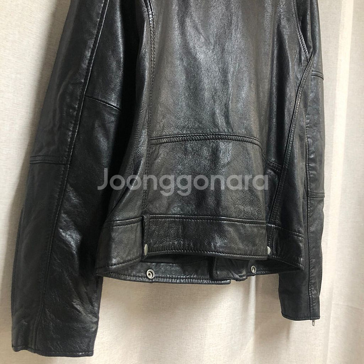 ZARA 자라 양가죽 라이더 자켓 (L)--8