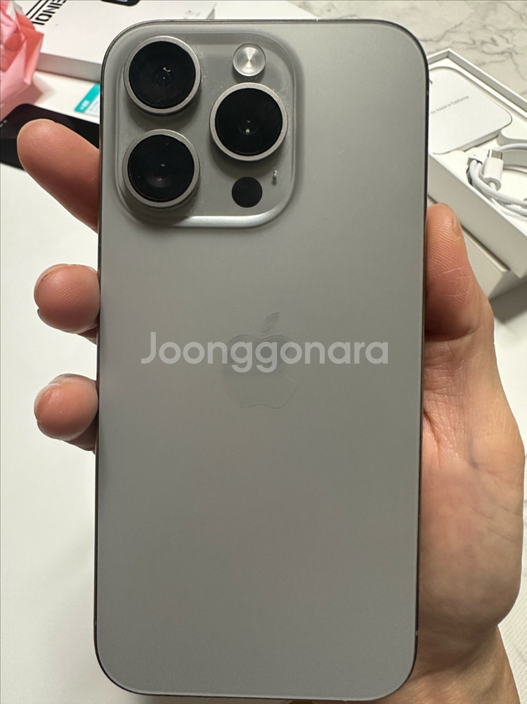 아이폰 15 Pro 내추럴 티타늄 128GB--16