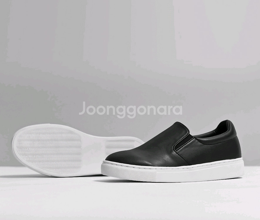 [새상품] 바이슬림 슬립온 키높이 블랙 255-260--0