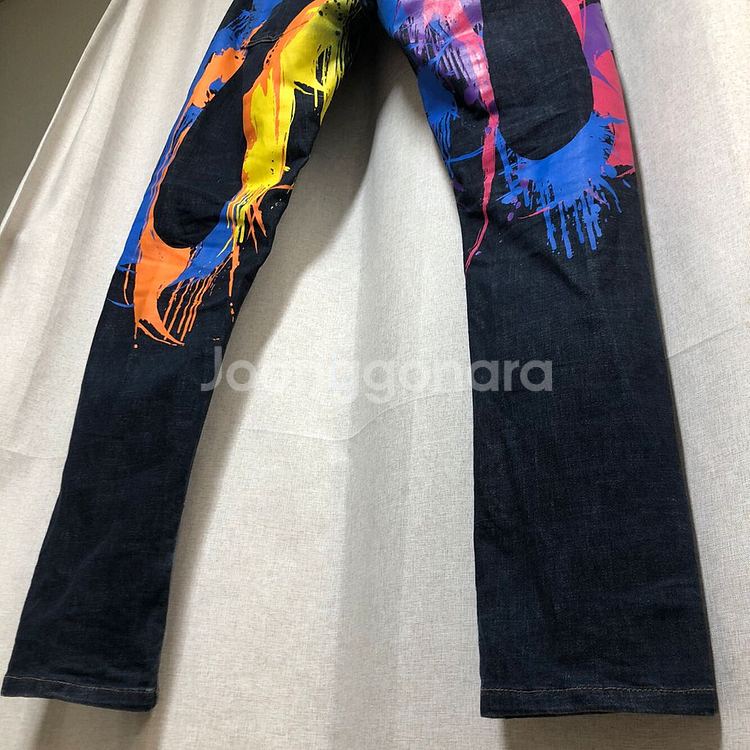 에비수 EVISU 슬림 스트레이트 그래픽 데님(W30--8