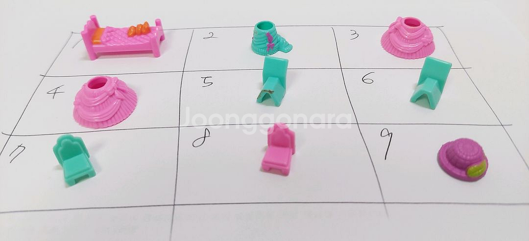 폴리포켓 고전완구 클럽하우스 부속품 피규어 낱개판매--1