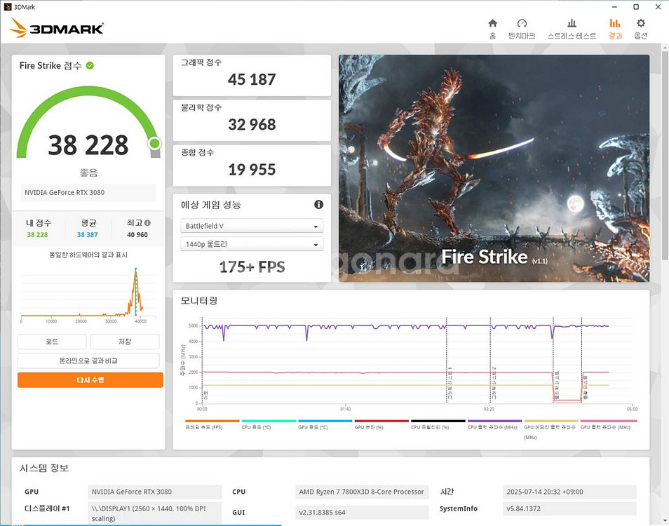 msi rtx 3080 슈프림 12g lhr--7