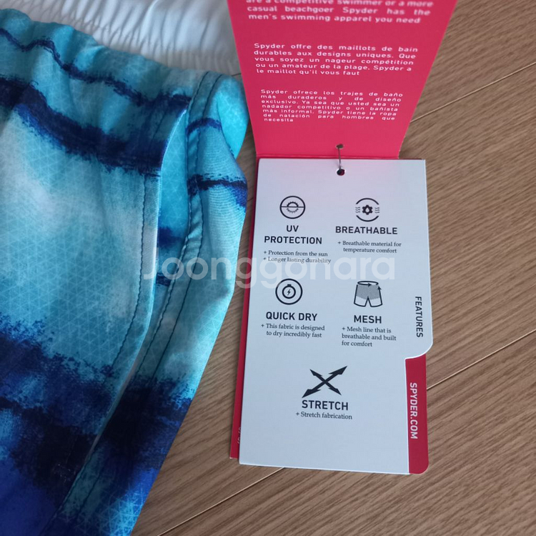 [새제품] 스파이더 쿨반바지 &보드수영복 32--4