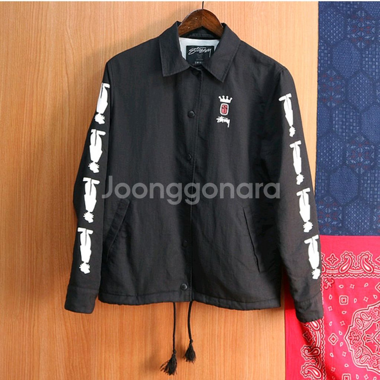 일본판 stussy 스투시 빅 프린팅 코치자켓--0
