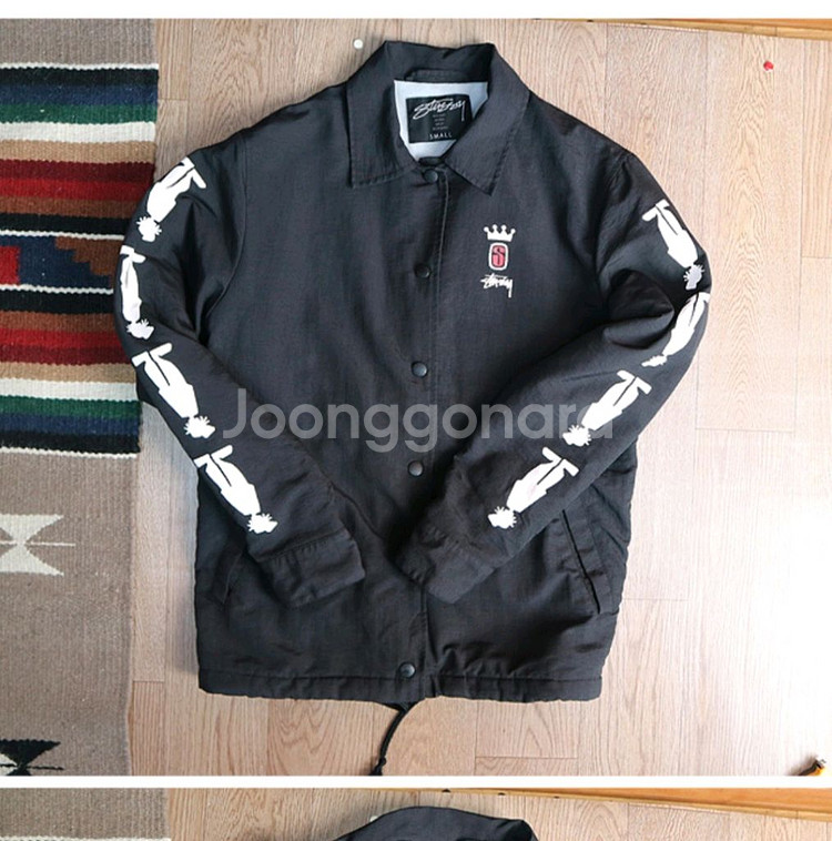 일본판 stussy 스투시 빅 프린팅 코치자켓--6