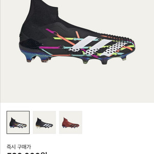 아디다스 프레데터 20+ 아트 FG 코어 블랙 쇼크 핑