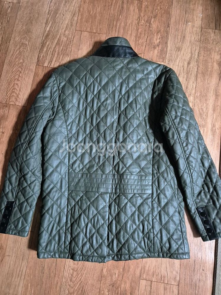 Burberry 버버리 스타일 퀼팅 양가죽 자켓--2