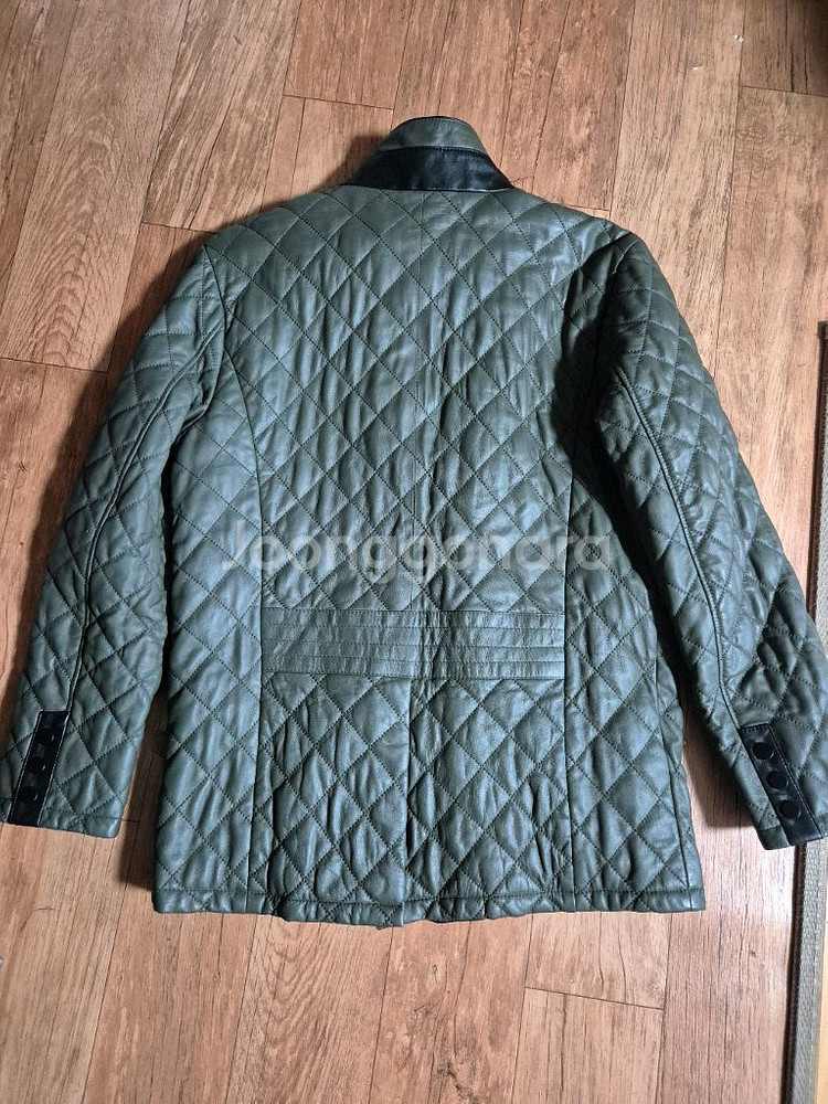 Burberry 버버리 스타일 퀼팅 양가죽 자켓--1