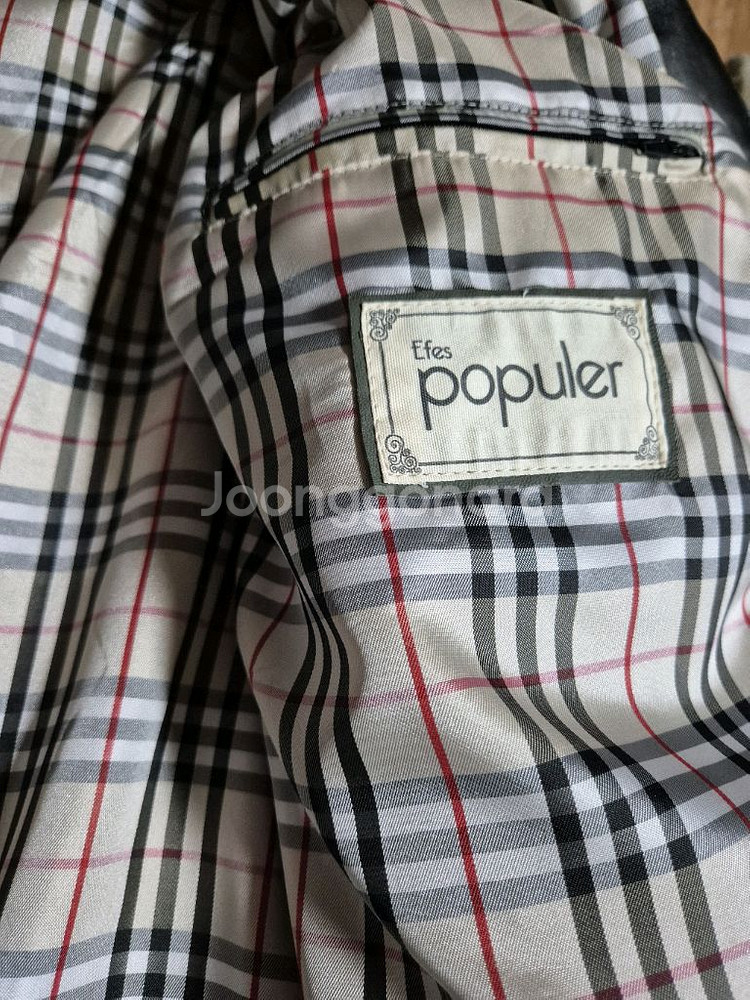 Burberry 버버리 스타일 퀼팅 양가죽 자켓--7