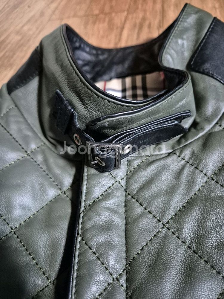 Burberry 버버리 스타일 퀼팅 양가죽 자켓--6