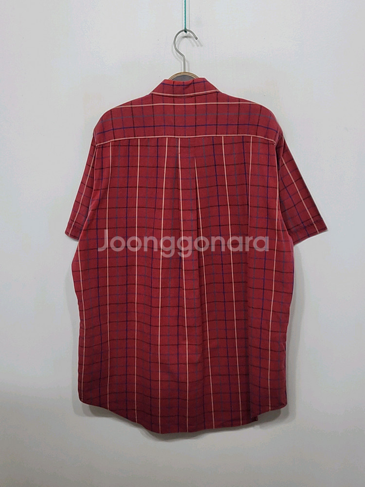 (XL) 버버리 반팔남방 체크 반팔셔츠 로고 포켓--5
