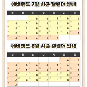 에버랜드 종일권