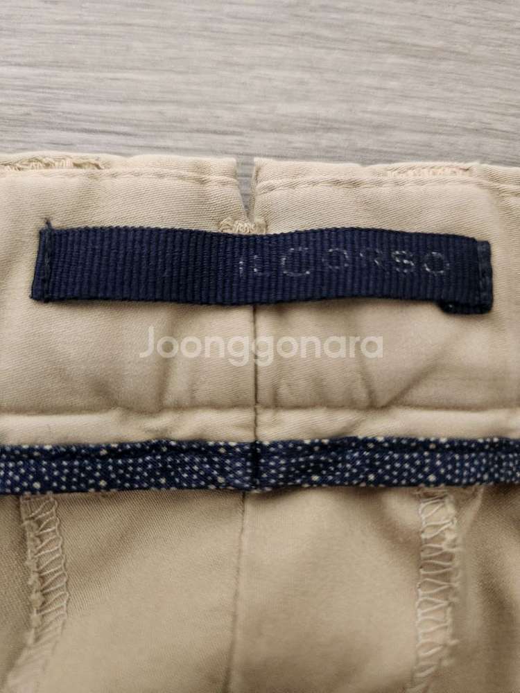 일꼬르소 면바지 Regular Fit Beige 85--5