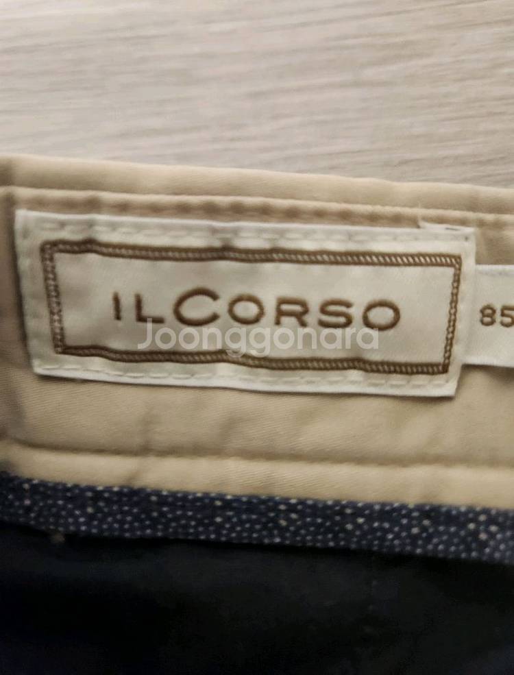 일꼬르소 면바지 Regular Fit Beige 85--4