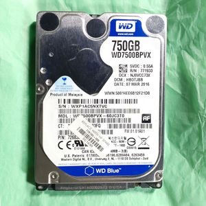 노트북 하드 WD Blue HDD 750GB 2.5인치